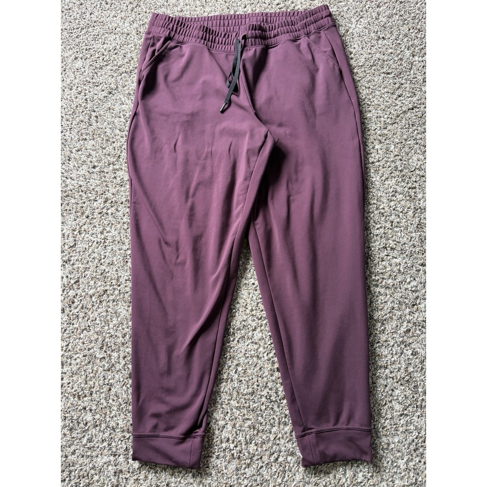 32 degrees maroon jogger tech fleece sweatpants womens Xl workout athleisure - Picture 2 of 10